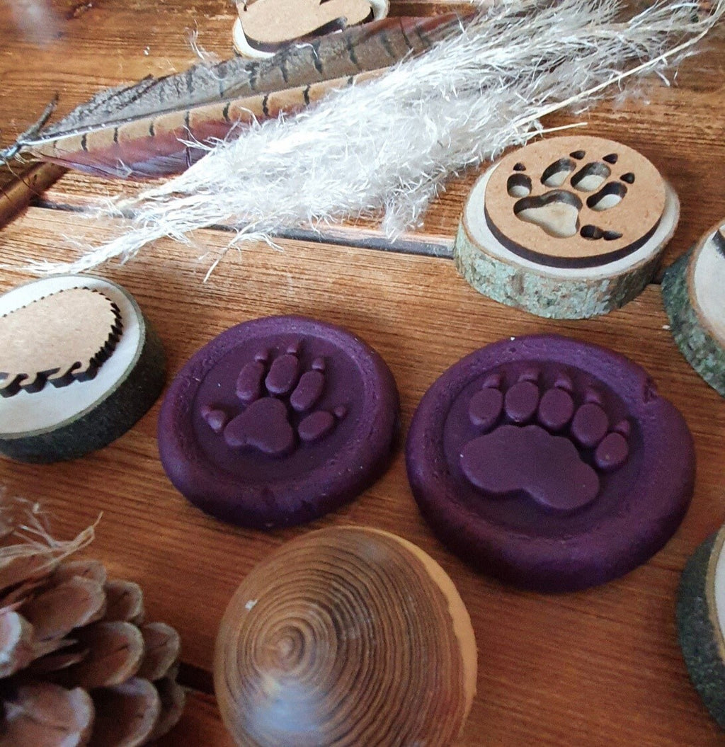 Woodland Animals & Footprints Playdough Stamps - Set of 10