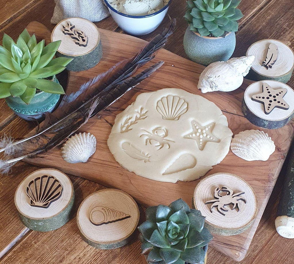Seaside Beach Playdough Stamps - Set of 6