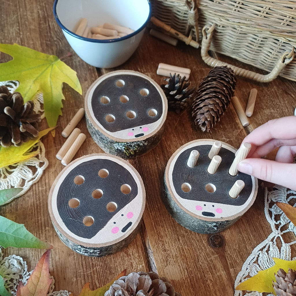 Hedgehog Peg Boards – Set of 3