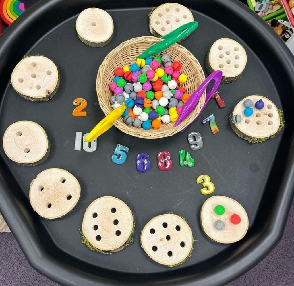 1-10 Subitising Log Slice Threading Set