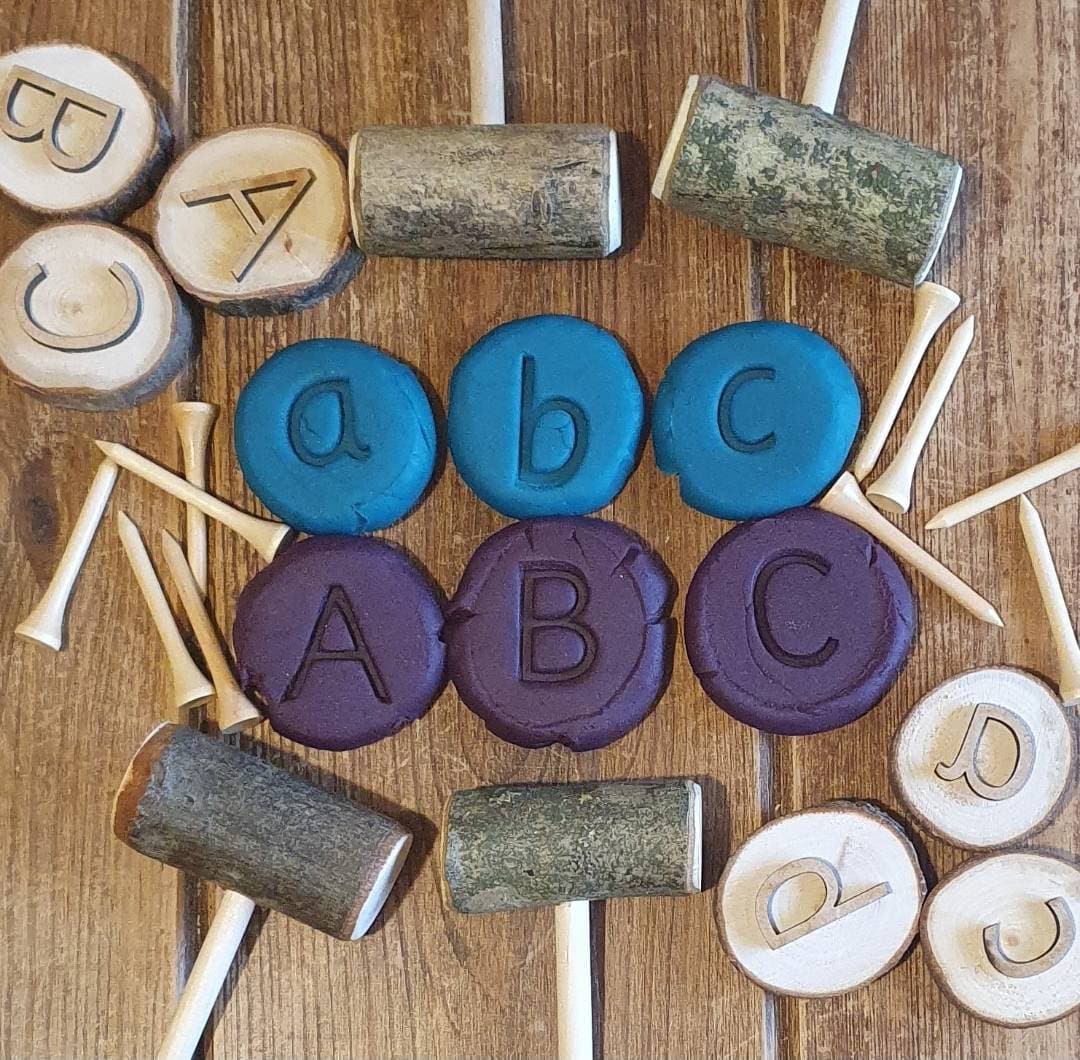 Alphabet Playdough Stamps A-Z - Set of 26