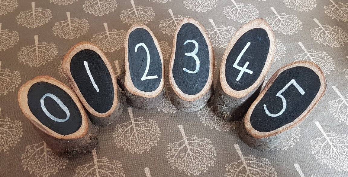 Angled Log Stumps - Set of 5