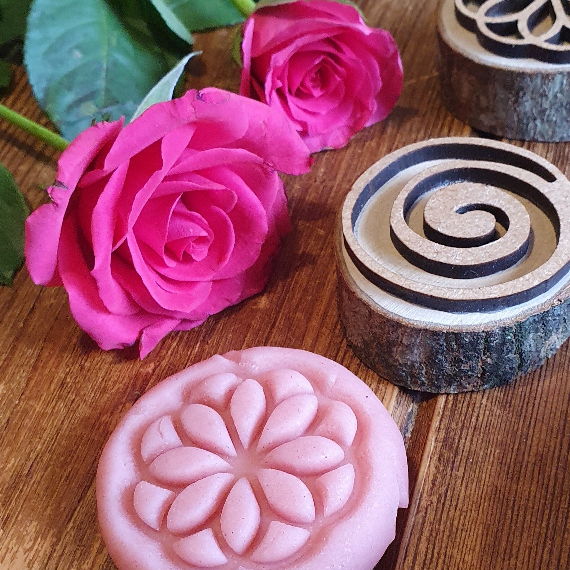 Geometric Flower Playdough Stamps - Set of 6