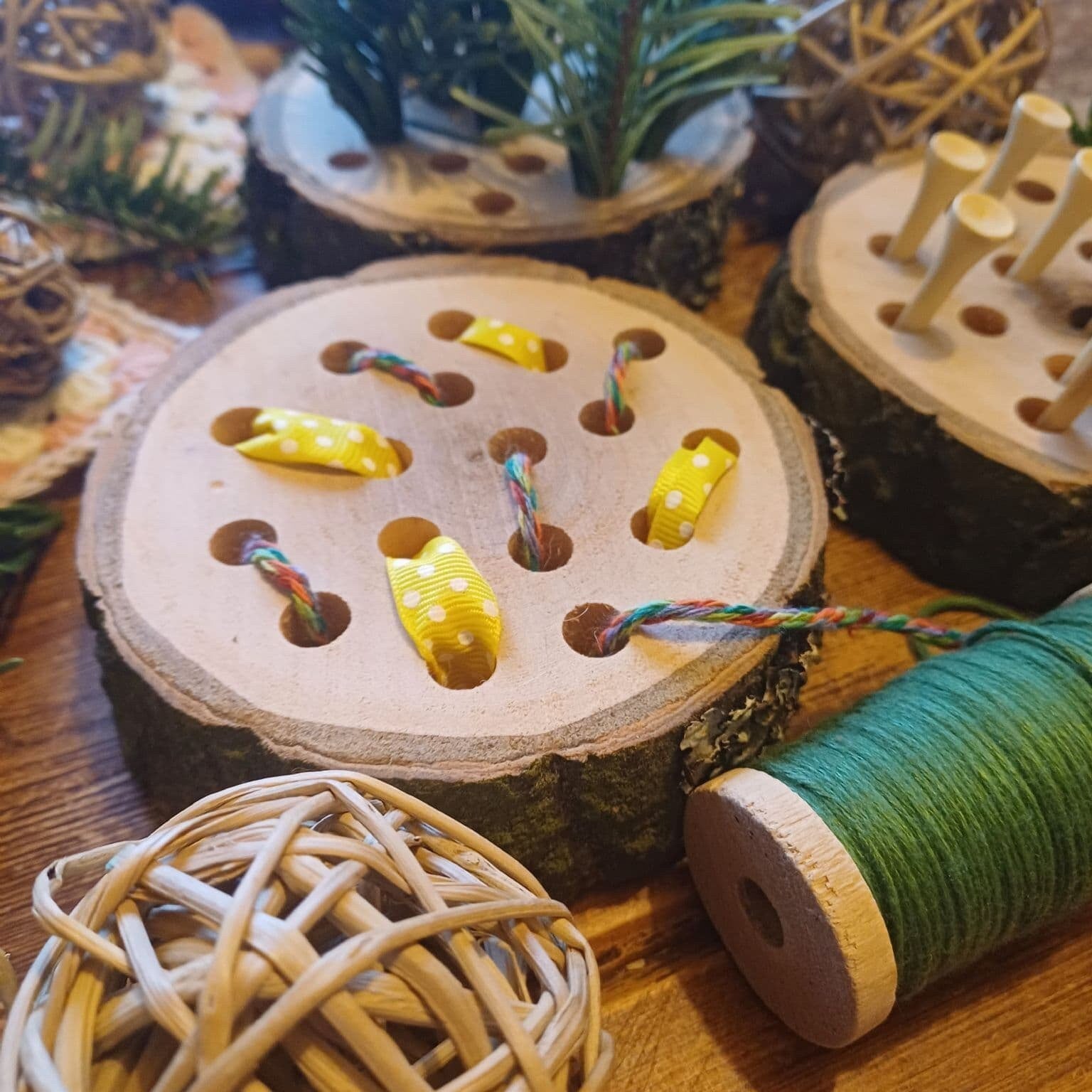 Natural Log Slice Threaders - Set of 3