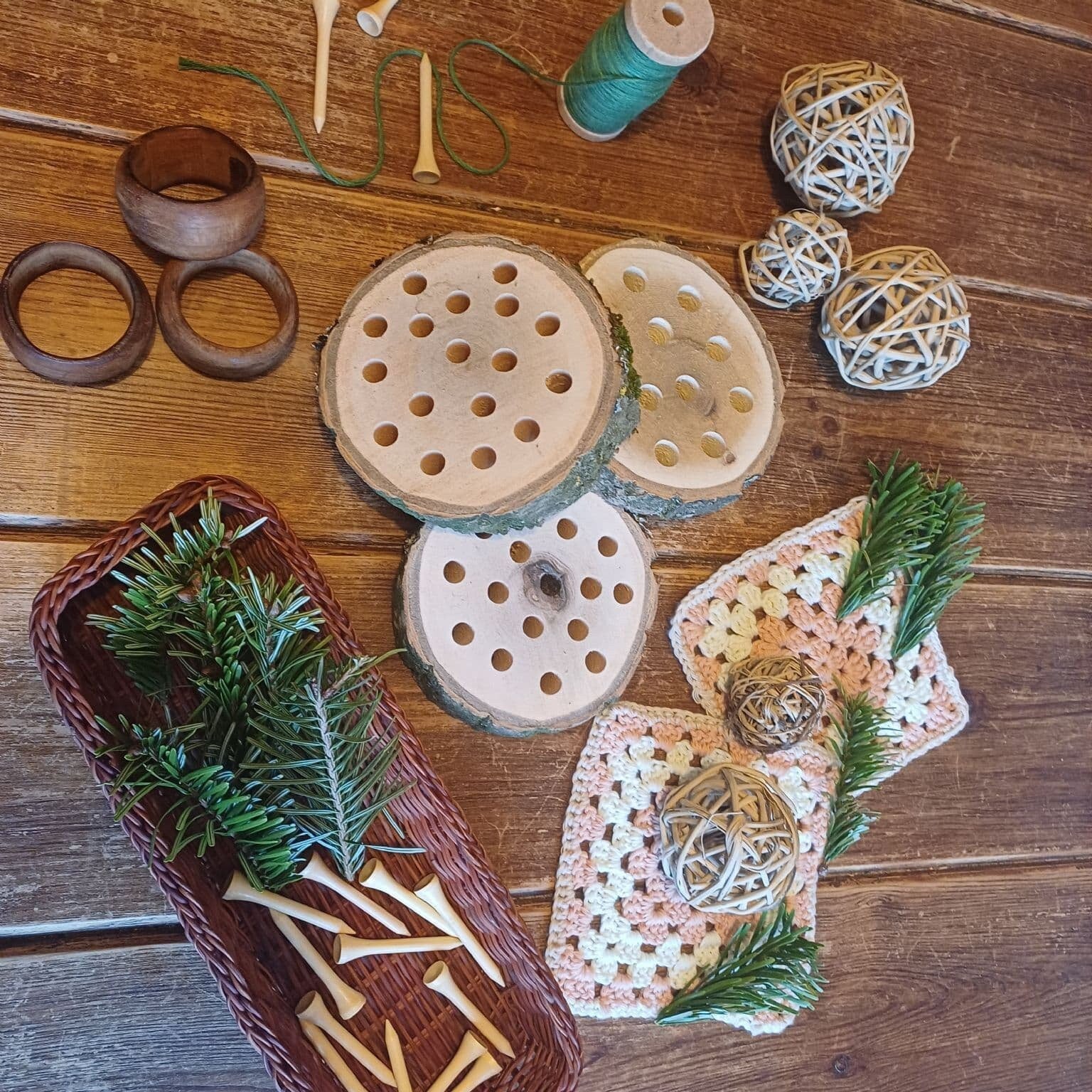 Natural Log Slice Threaders - Set of 3