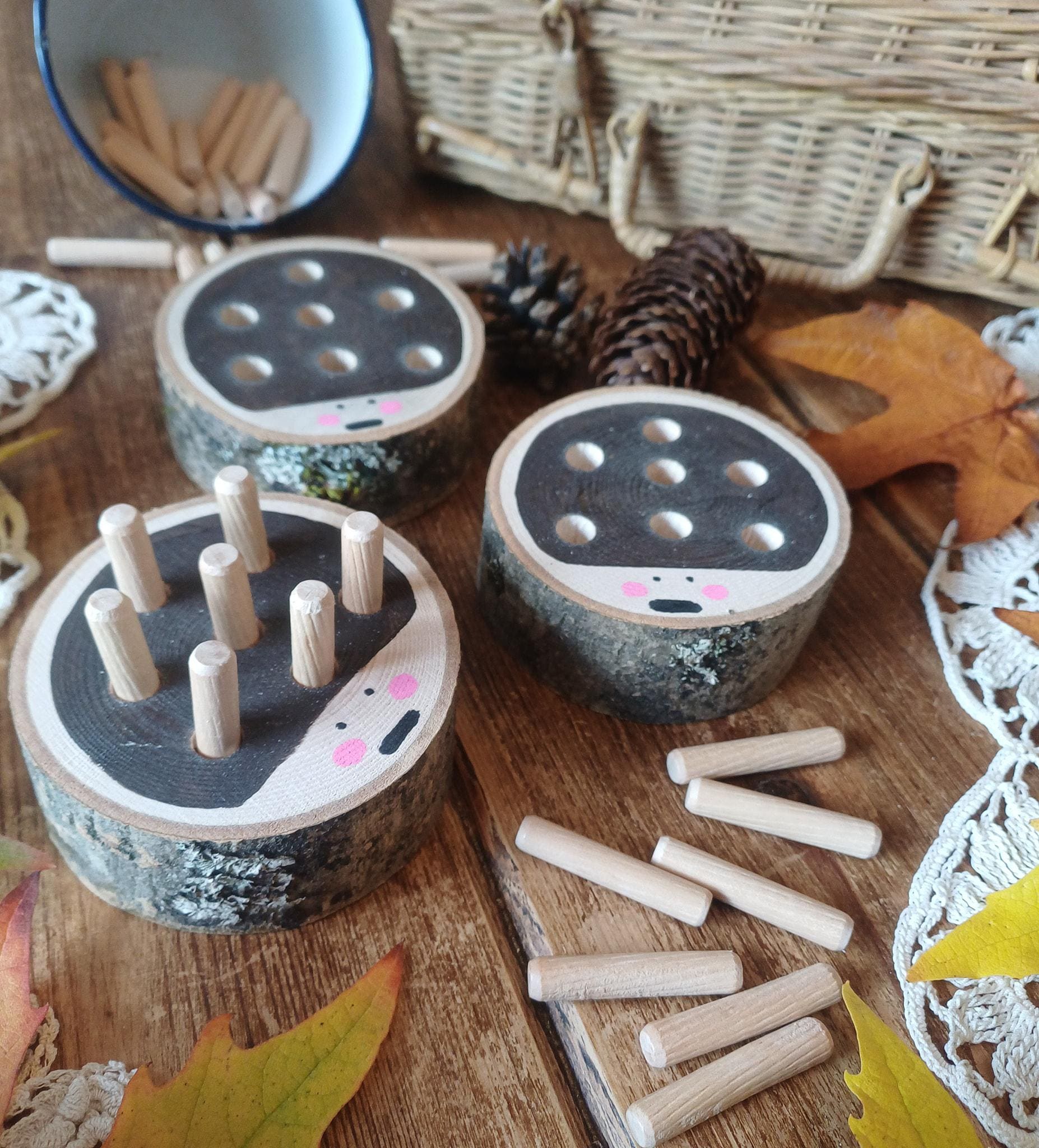 Hedgehog Peg Boards – Set of 3