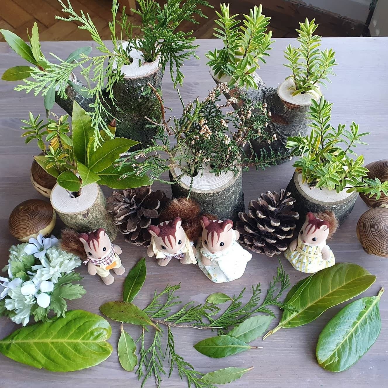 Small World Wooden Trees - Set of 5