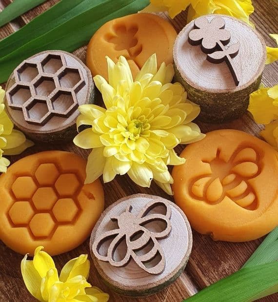 Bee Playdough Stamps - Set of 3