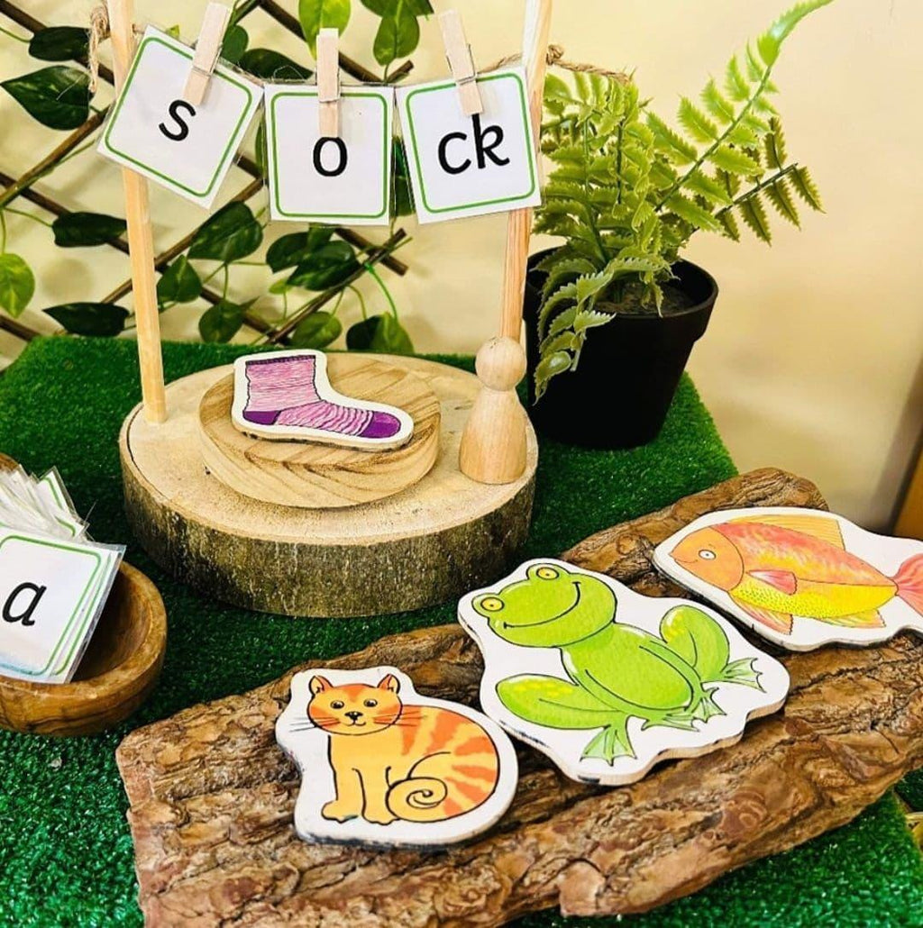 Natural Log Slice Washing Line