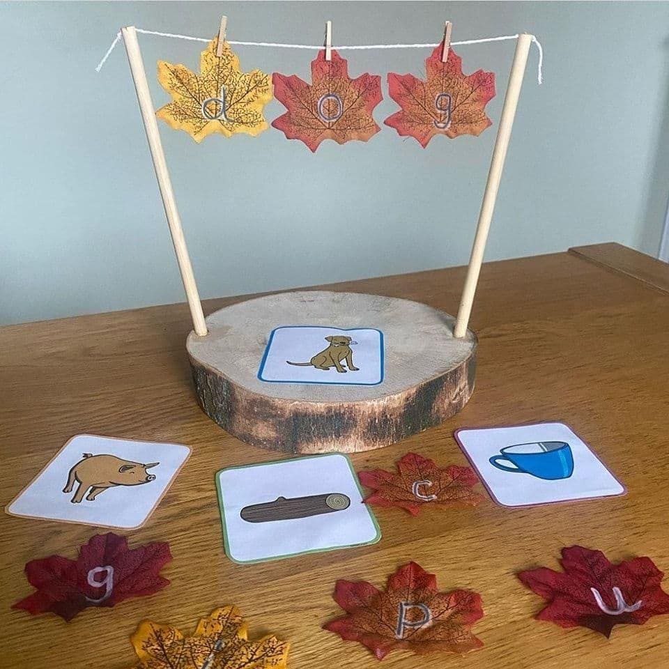 Natural Log Slice Washing Line