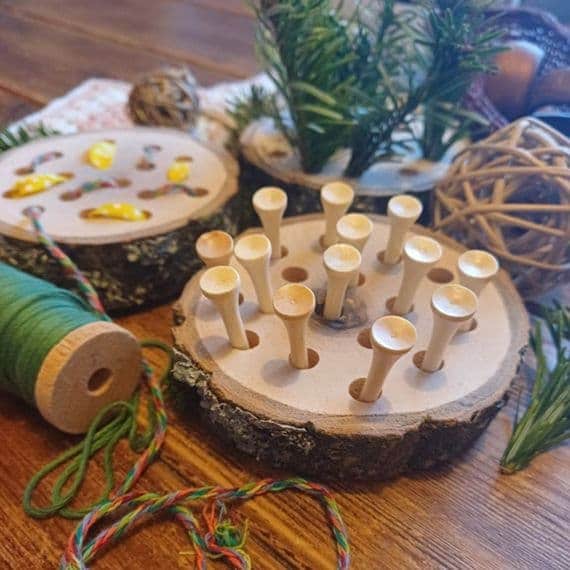 Natural Log Slice Threaders - Set of 3