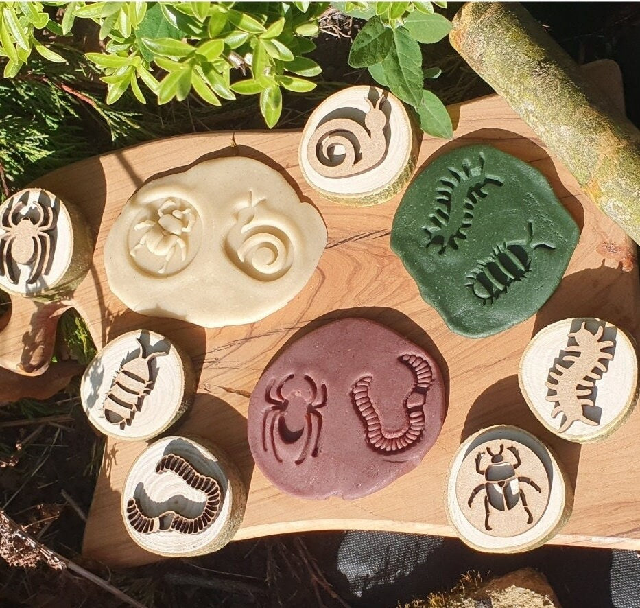 Insect & Minibeast Playdough Stamps - Set of 6