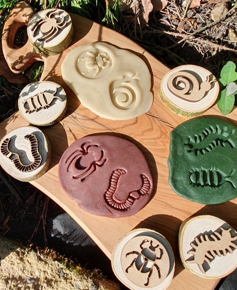 Insect & Minibeast Playdough Stamps - Set of 6