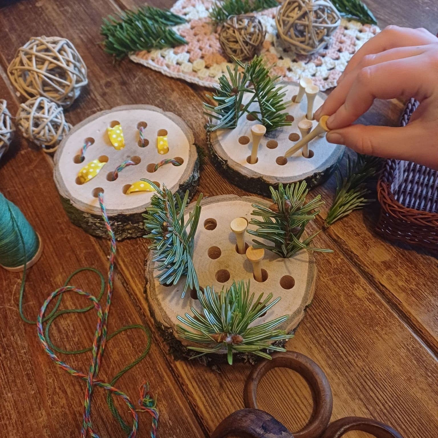 Natural Log Slice Threaders - Set of 3