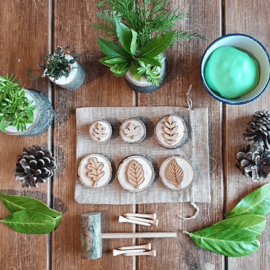 Natural Play Dough Tools Set
