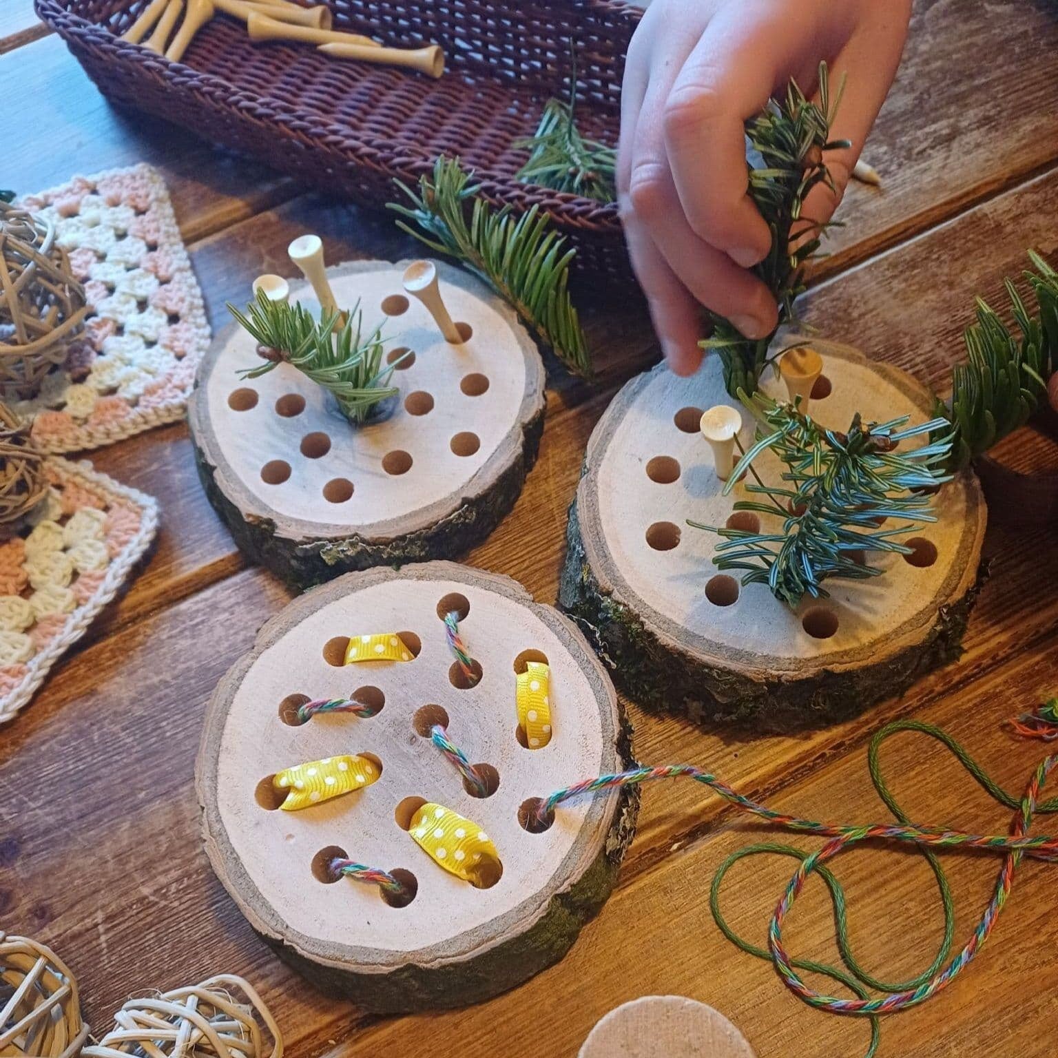 Natural Log Slice Threaders - Set of 3