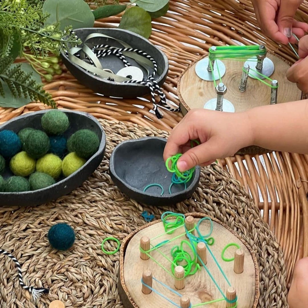 DIY Mini Log Slice Geo Boards