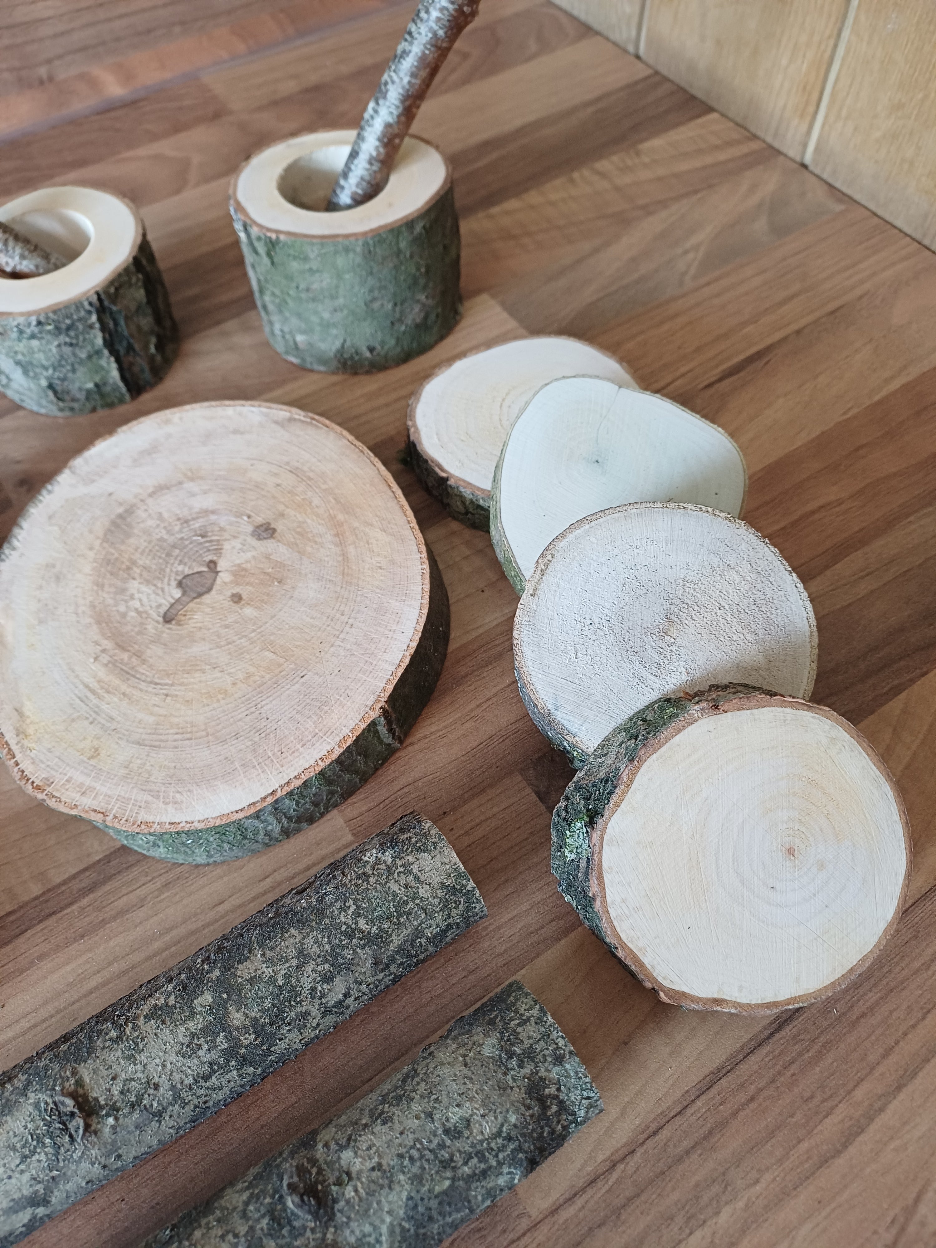 Mud Kitchen Log Slice Resources