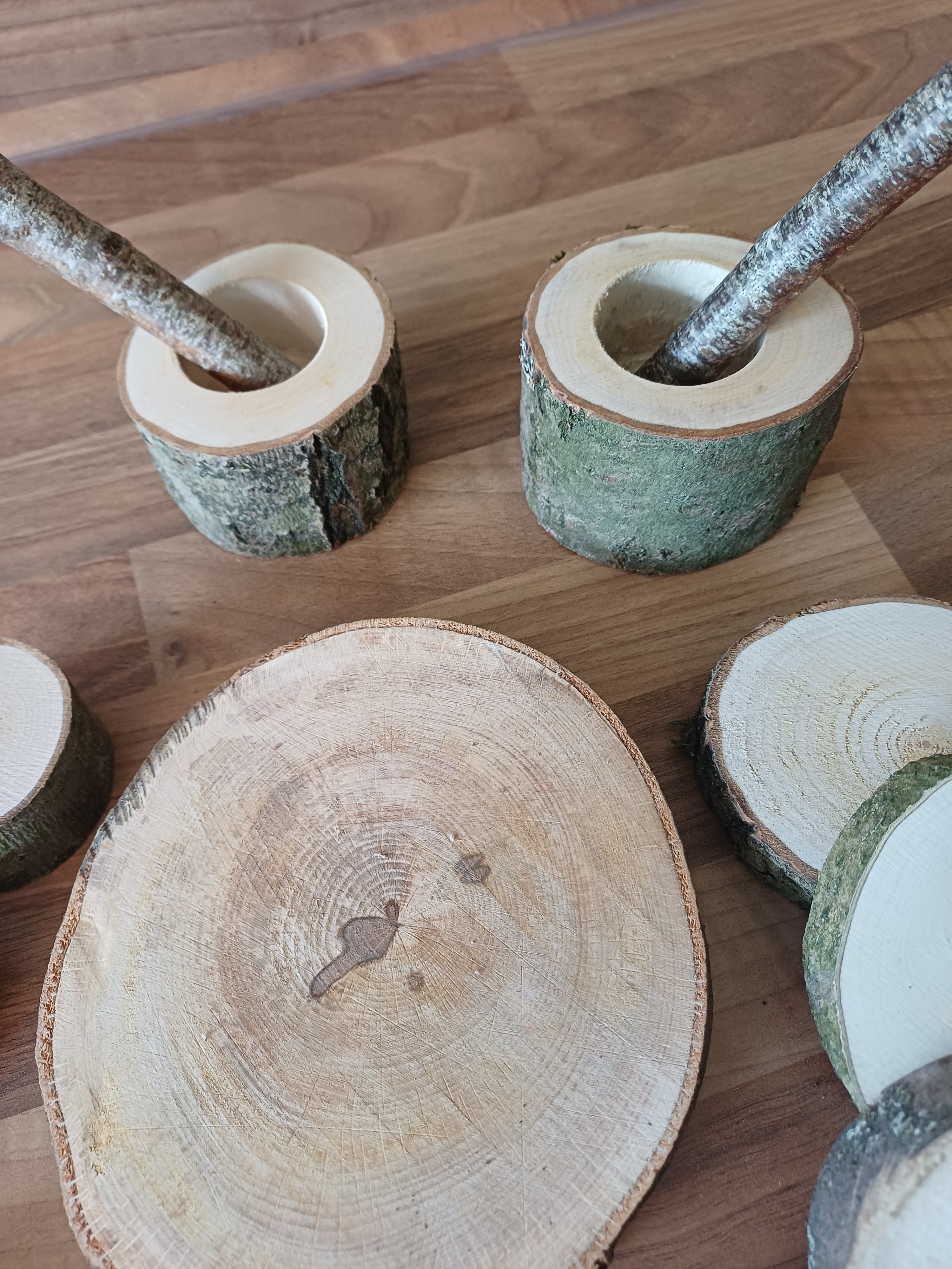 Mud Kitchen Log Slice Resources