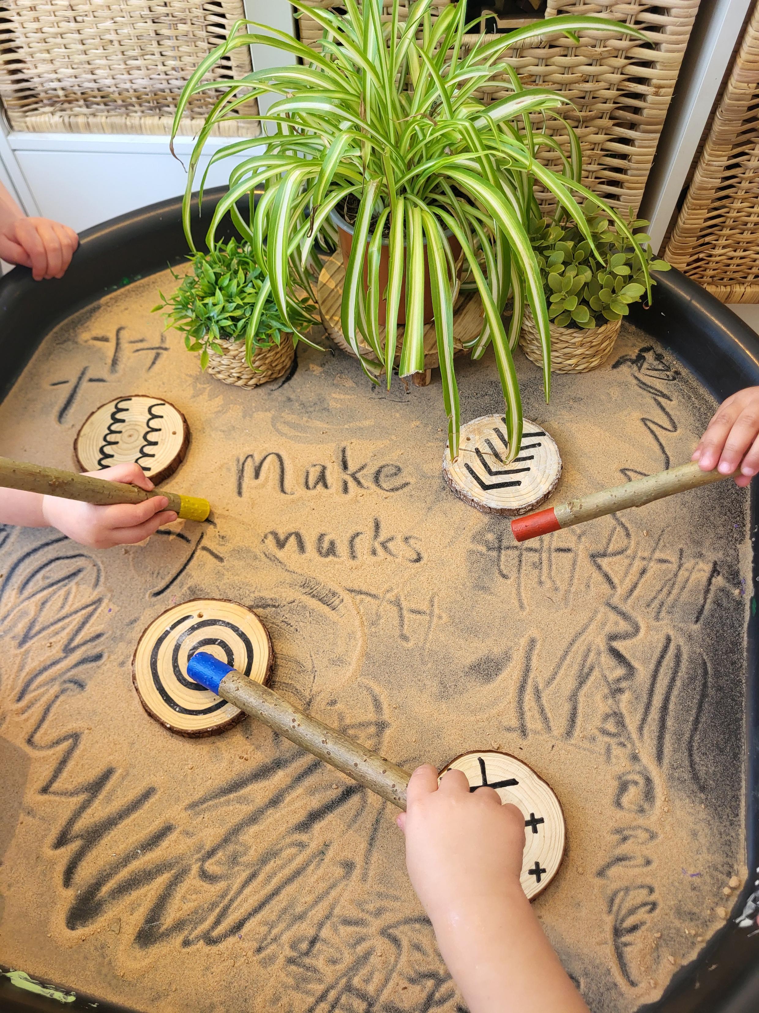 Natural Mark Making Sticks