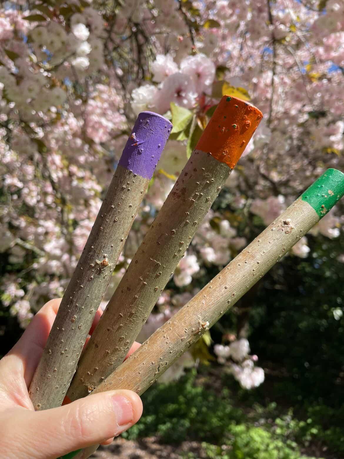 Natural Mark Making Sticks