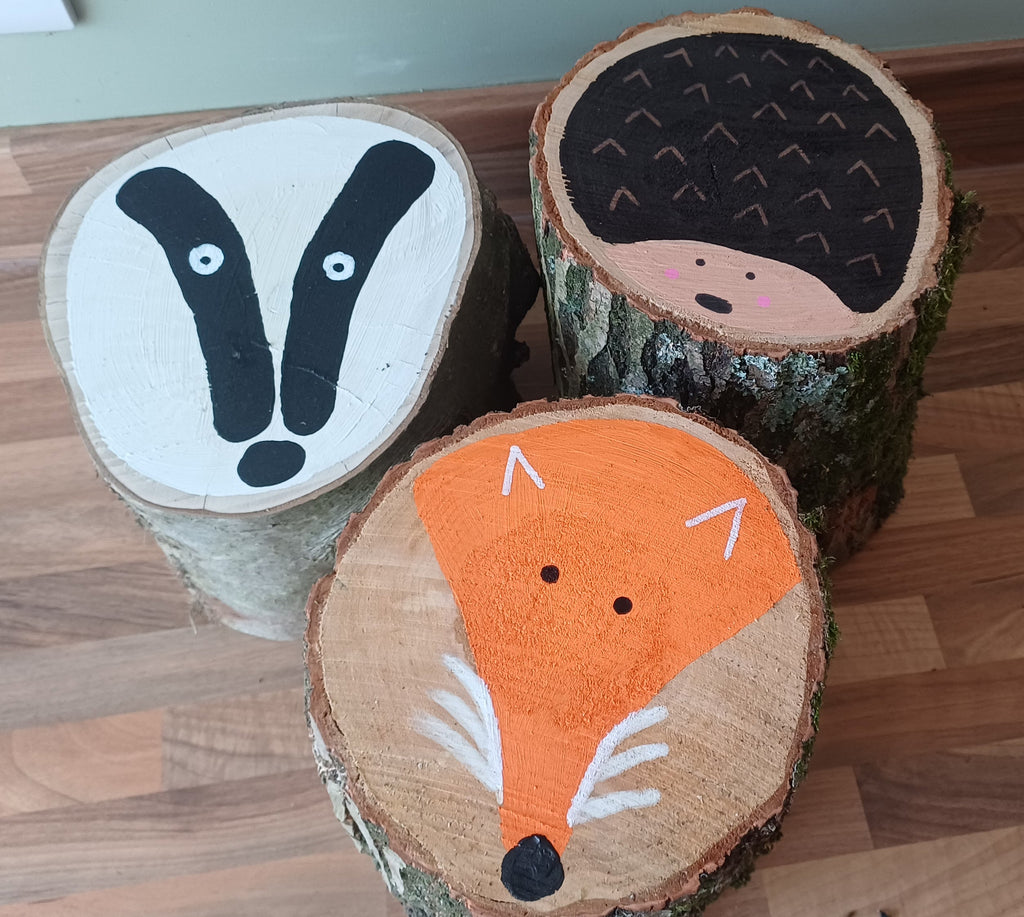 Woodland Animal Stools - Set of 3